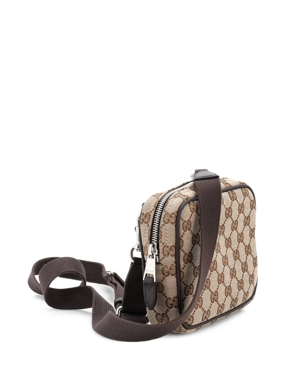 Web Loop Camera Bag Gg Canvas Mini Shoulder Bag