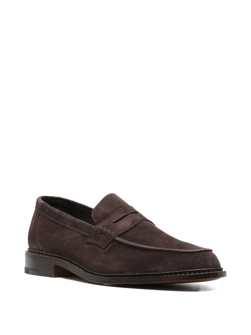Tricker's Sonny Penny leren sneakers Bruin