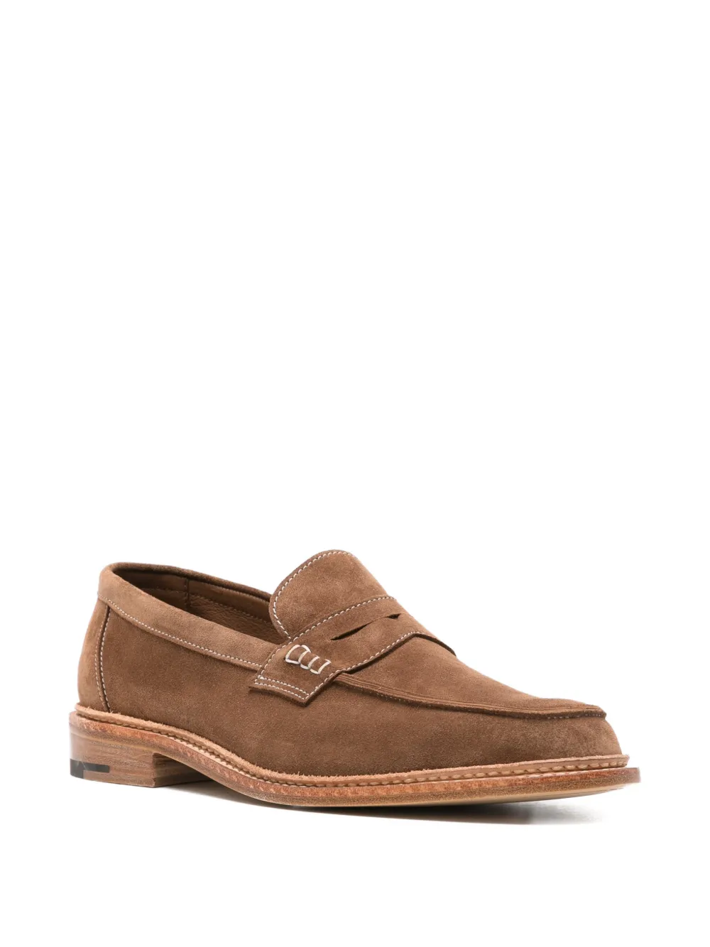 Tricker's Sonny penny leren loafers Bruin