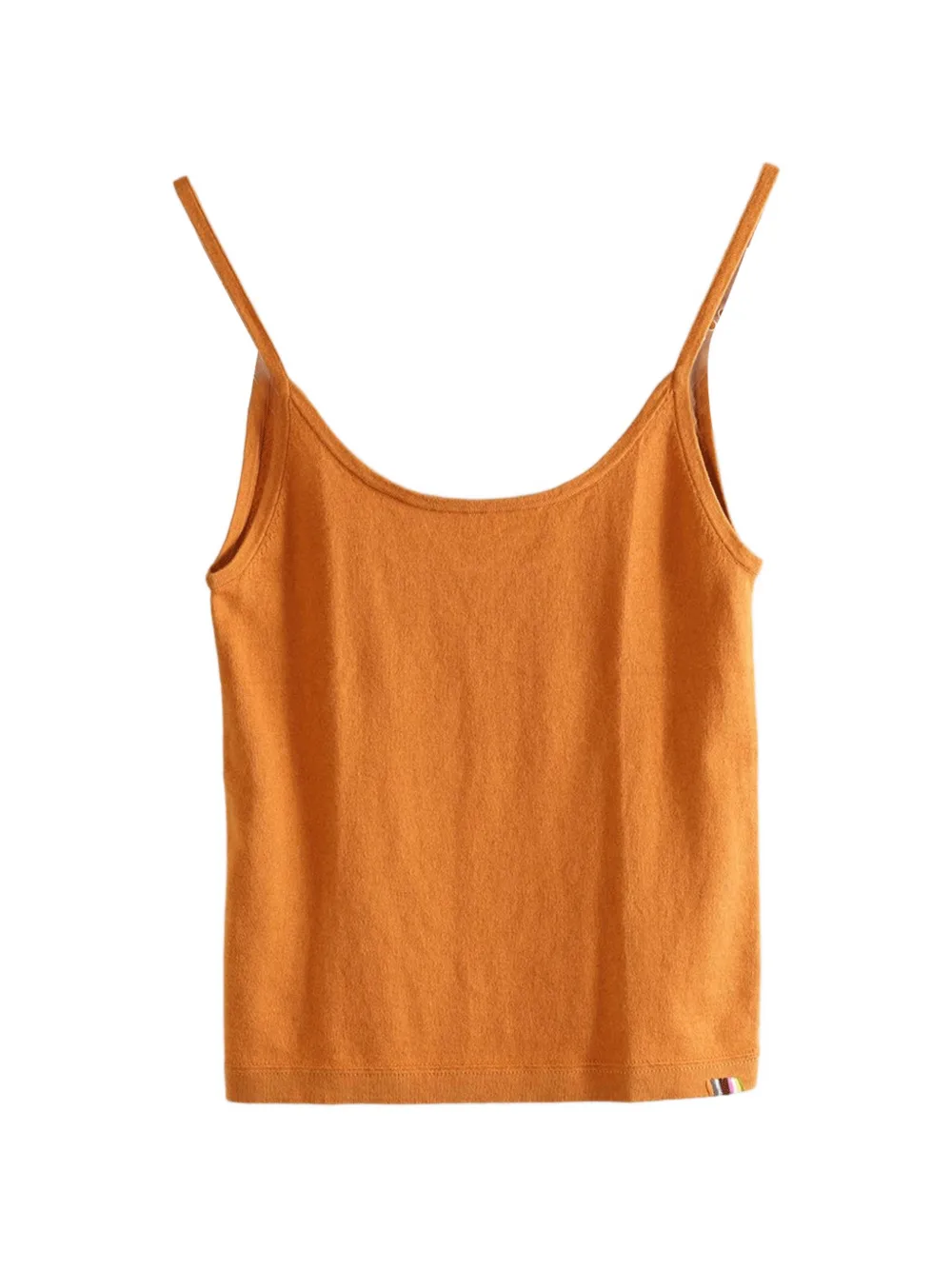 extreme cashmere Britney top met spaghettibandjes Oranje