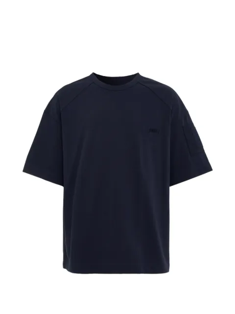 Juun.J logo-embroidered patch-detail T-shirt