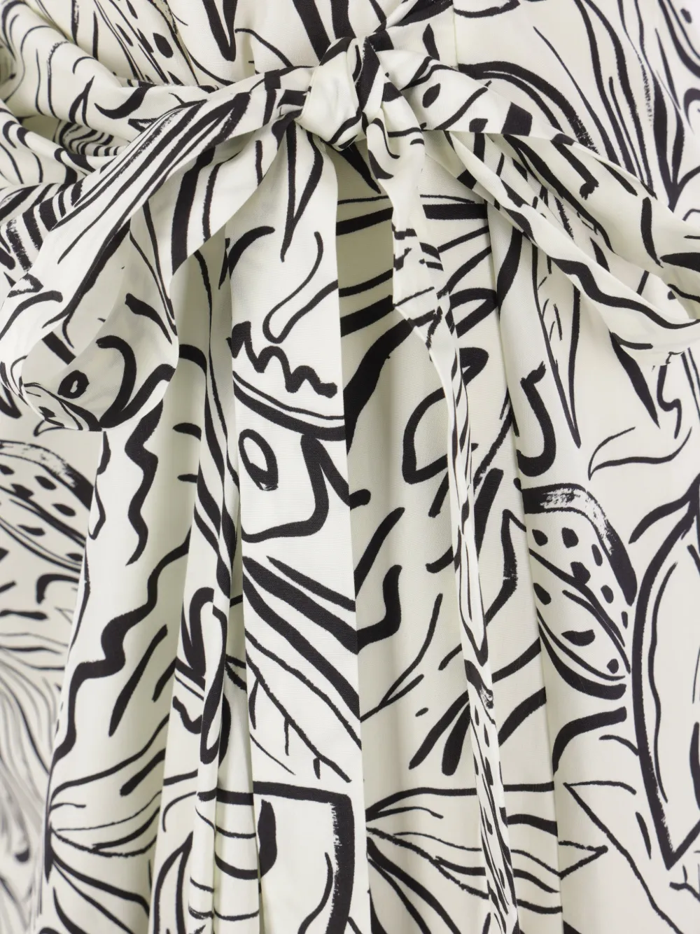 ASPESI Midi-jurk met bloemenprint Beige