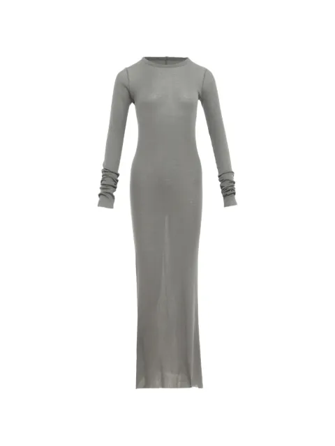 Rick Owens long-sleeve ribbed maxi dress
