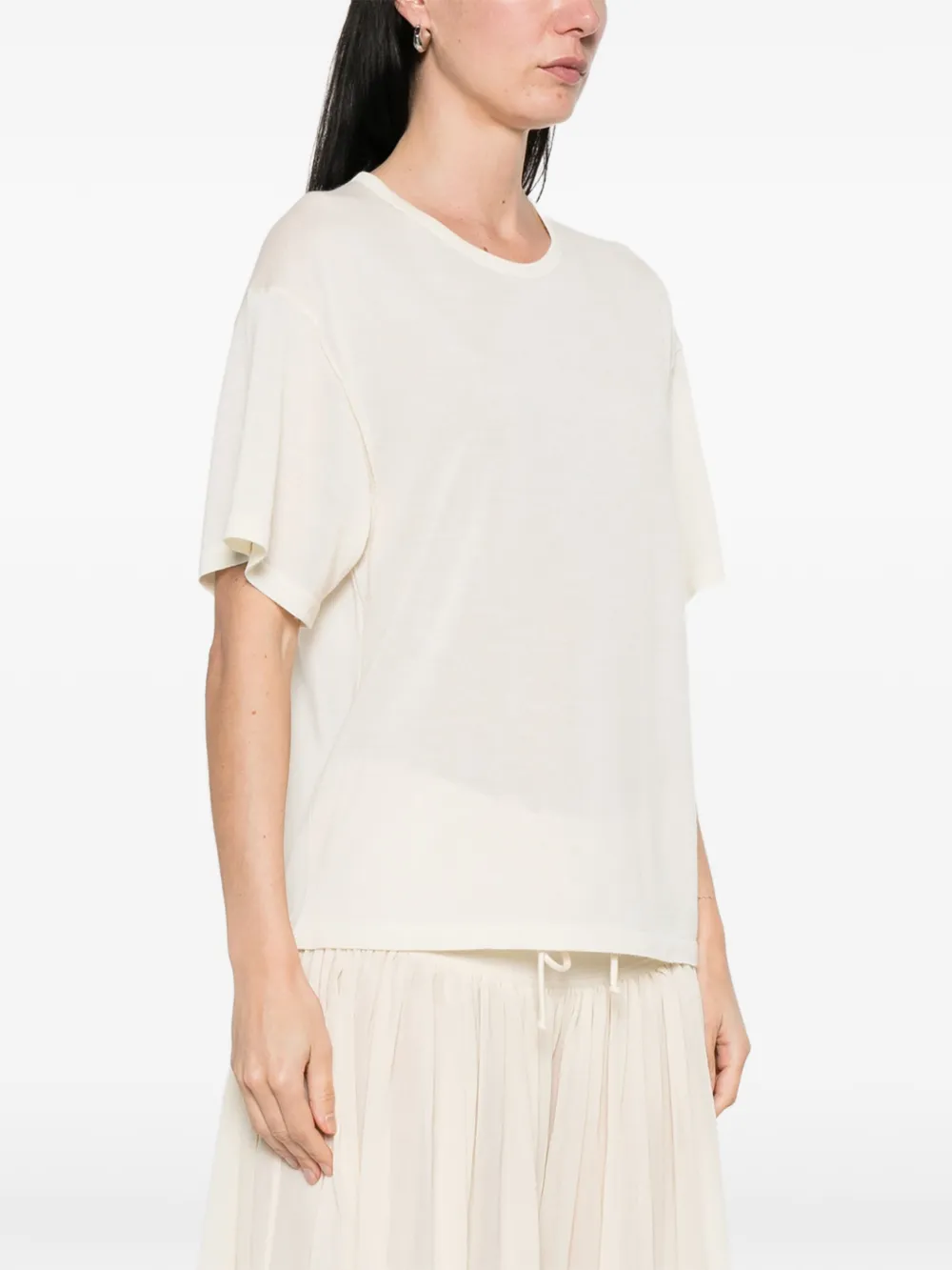  The Row Nonas Cashmere T-shirt - Neutrals 