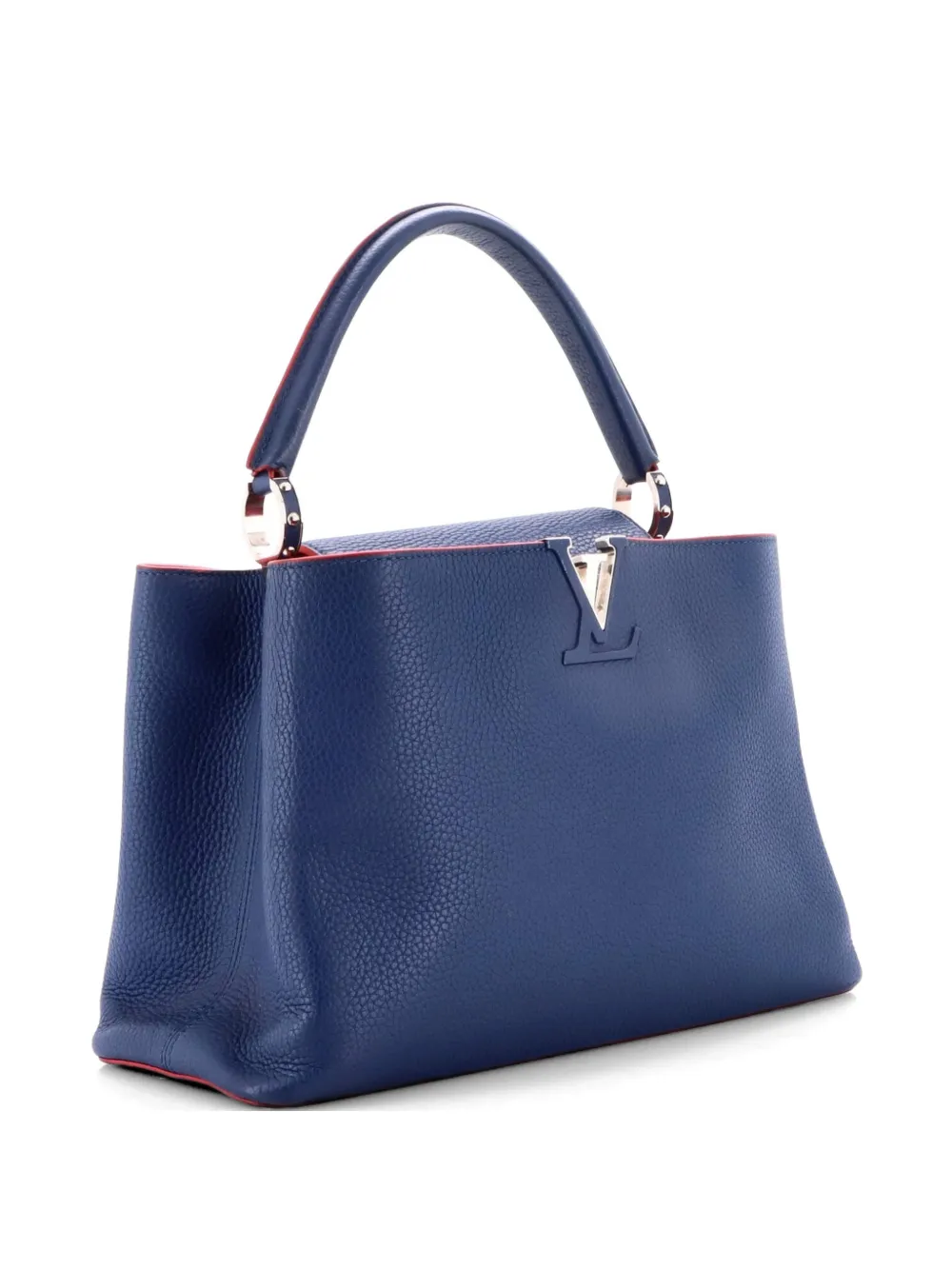 Louis Vuitton Pre-Owned Capucines Bag Leather MM satchel - Blu
