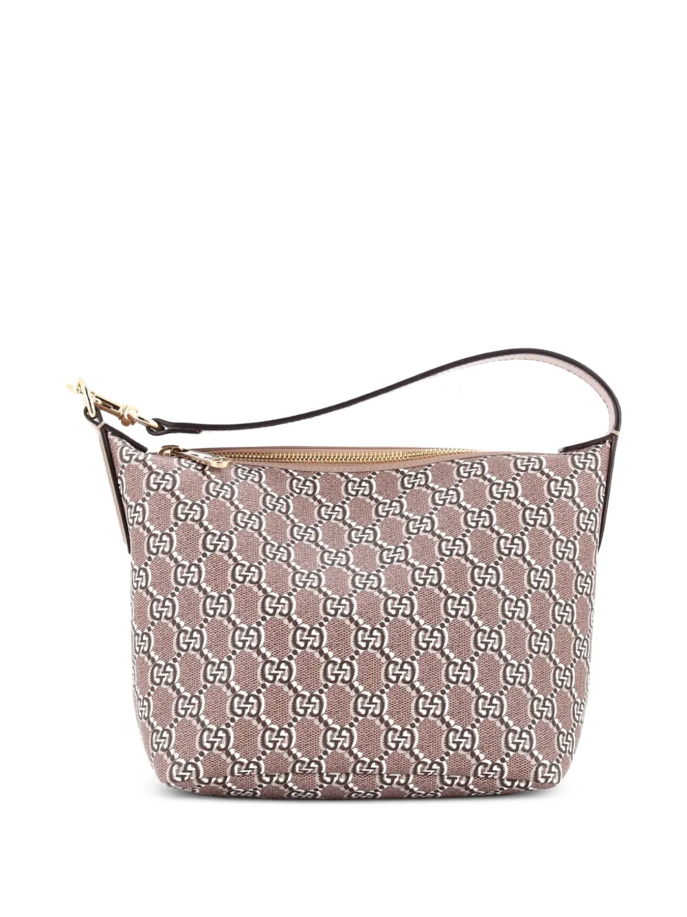 Gucci Pre-Owned Ophidia Zip Shoulder Bag GG Shadow Coated Canvas Super Mini hobo bag - Marrone