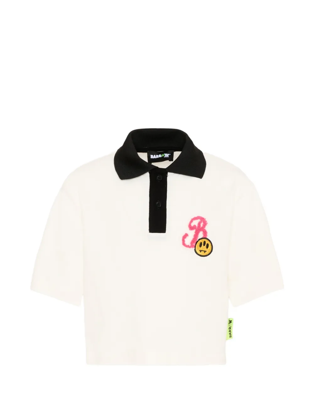 Barrow kids short-sleeves polo shirt - Bianco
