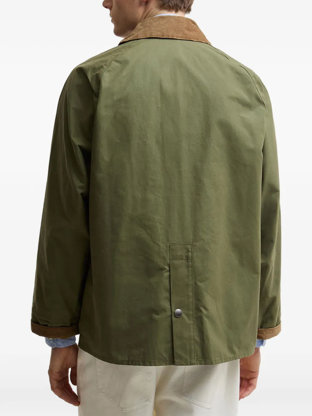 Barbour x Paul Smith Sugarlump Bedale jack met ribfluwelen kraag Groen