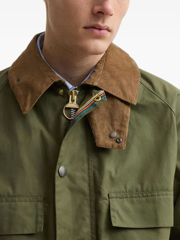 Barbour x Paul Smith Sugarlump Bedale corduroy-collar Jacket