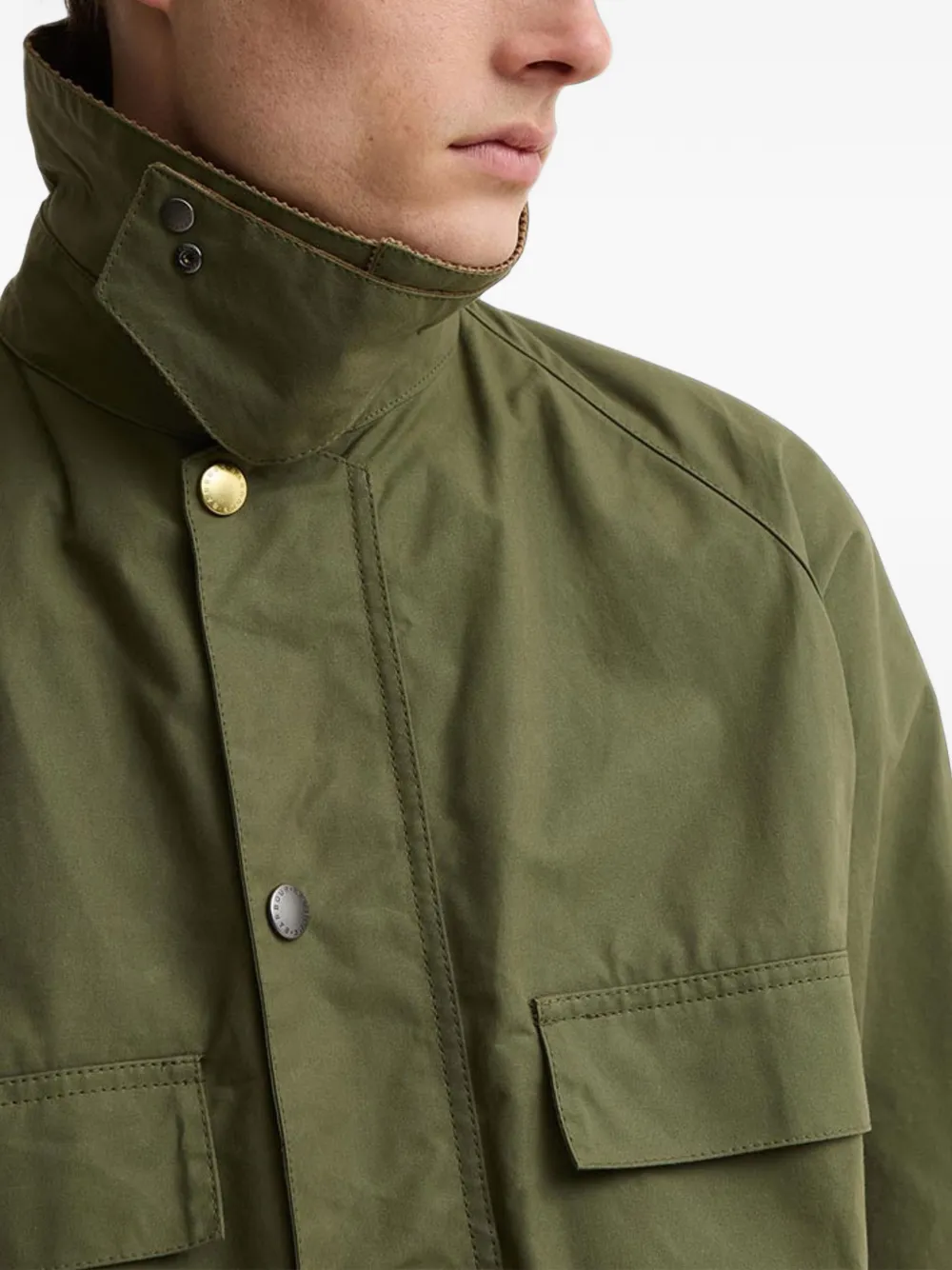 Barbour x Paul Smith Sugarlump Bedale jack met ribfluwelen kraag Groen