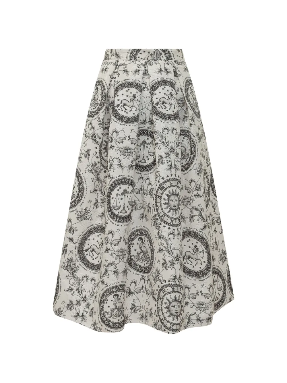Lunatica Milano constellation print skirt - Bianco