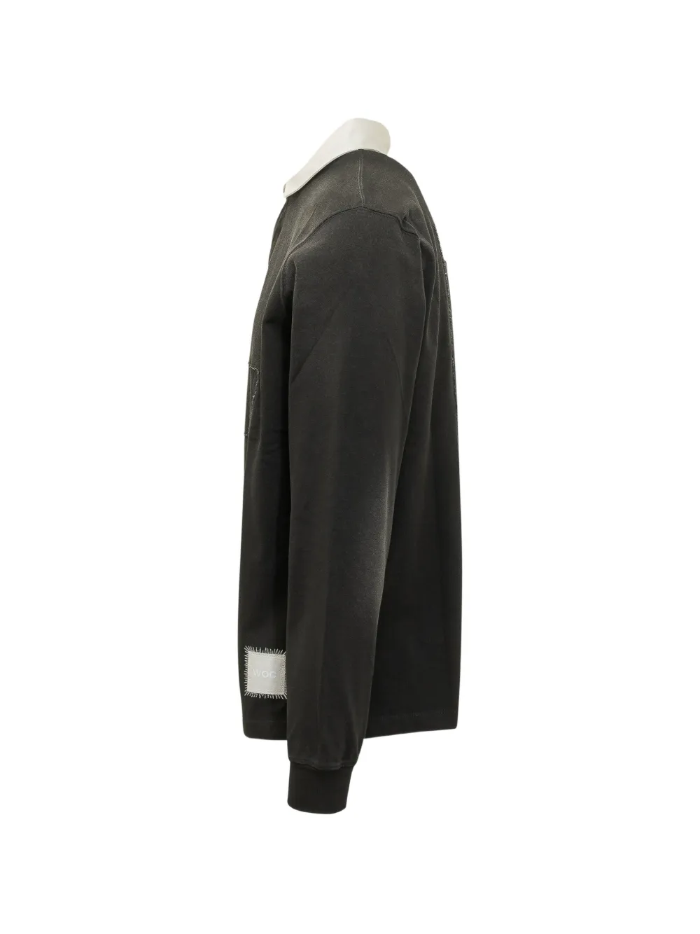  Woc Auckland Collared Long-sleeve Polo Shirt - Black 