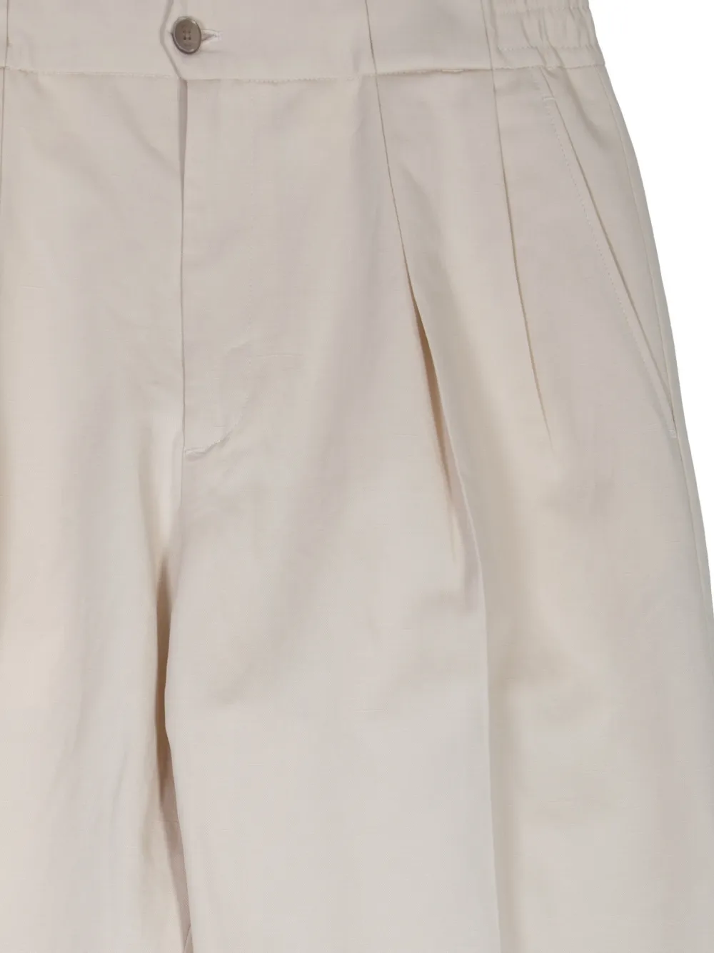 Briglia 1949 Portobellos plooibroek met elastische taille Beige