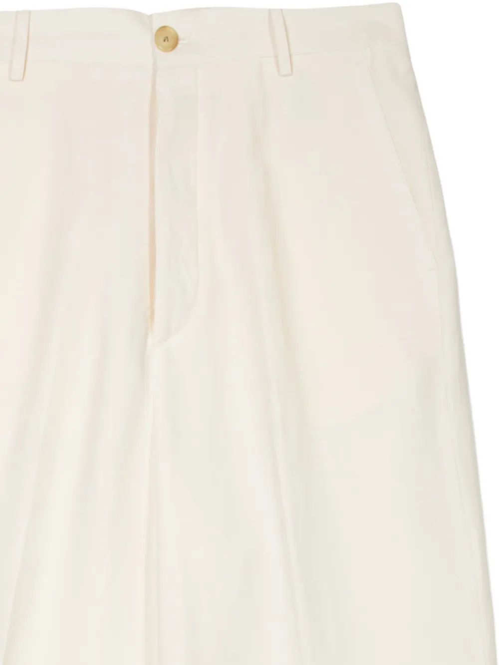 Laneus Broek met knopen Beige