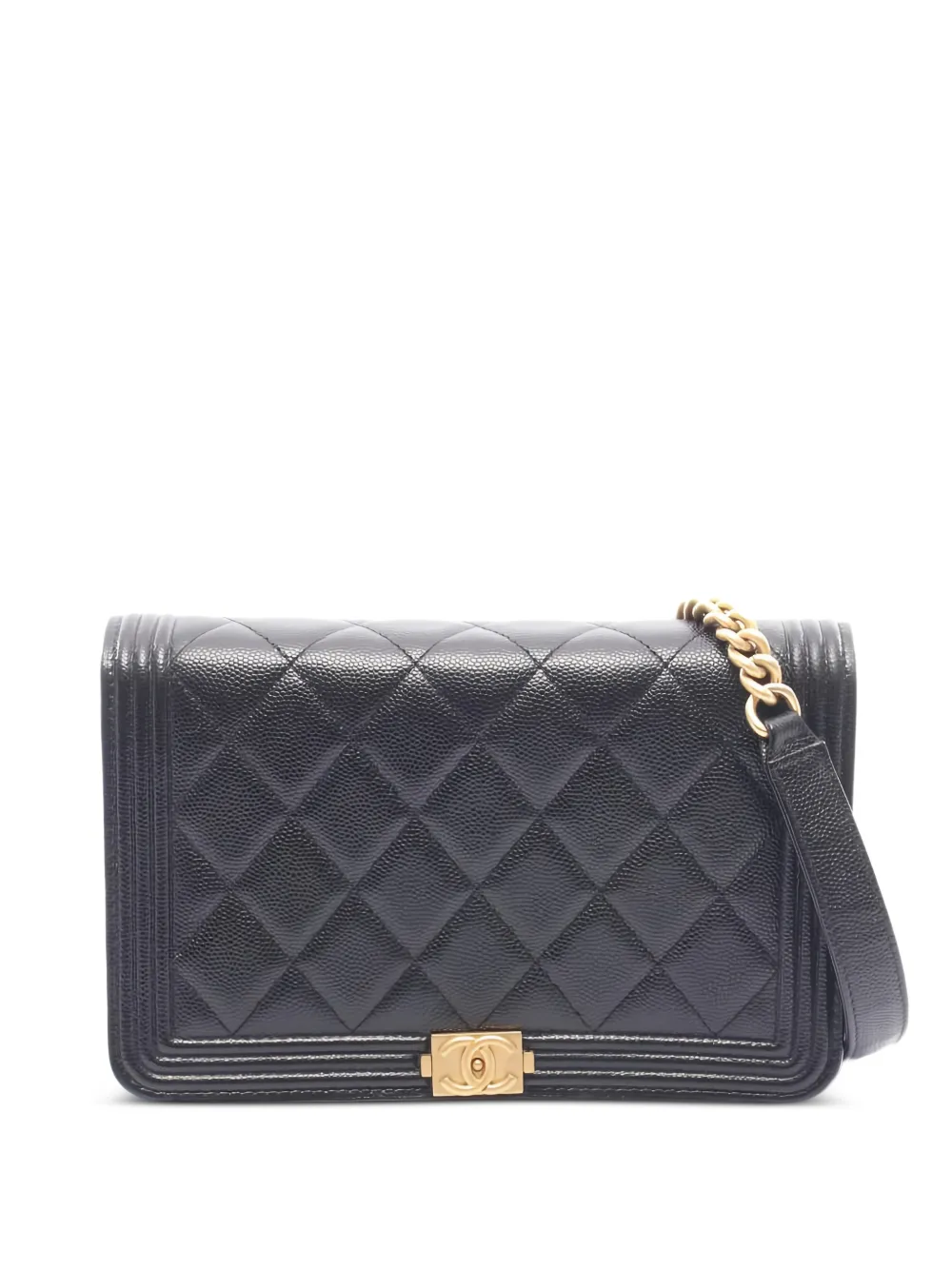 CHANEL Pre-Owned 2021 Boy Chanel cross body bag - Nero
