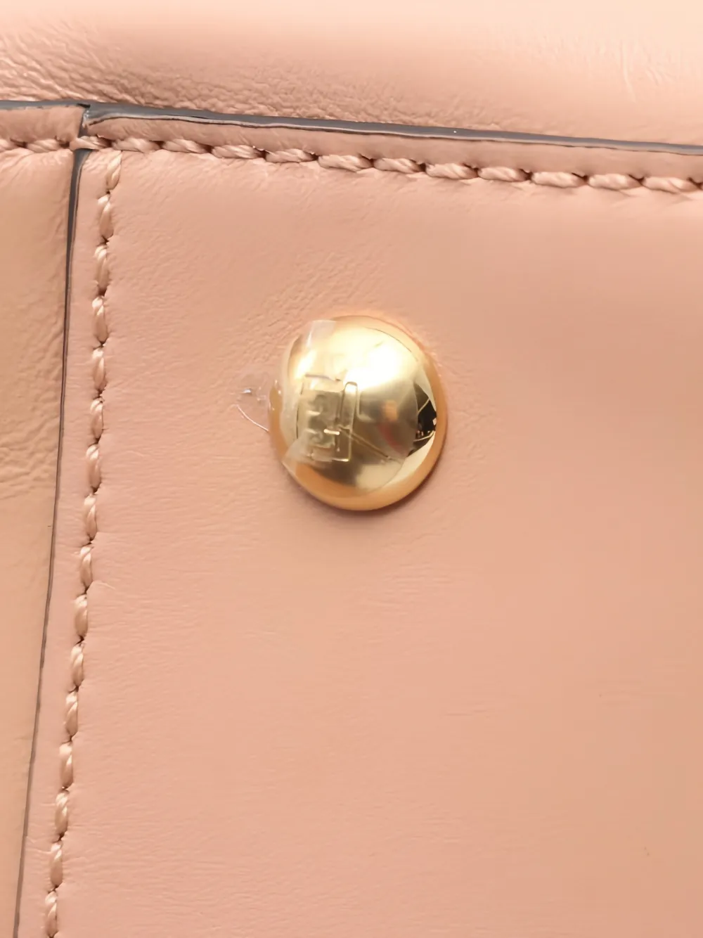 2010s Small Ff Leather Tote Bag