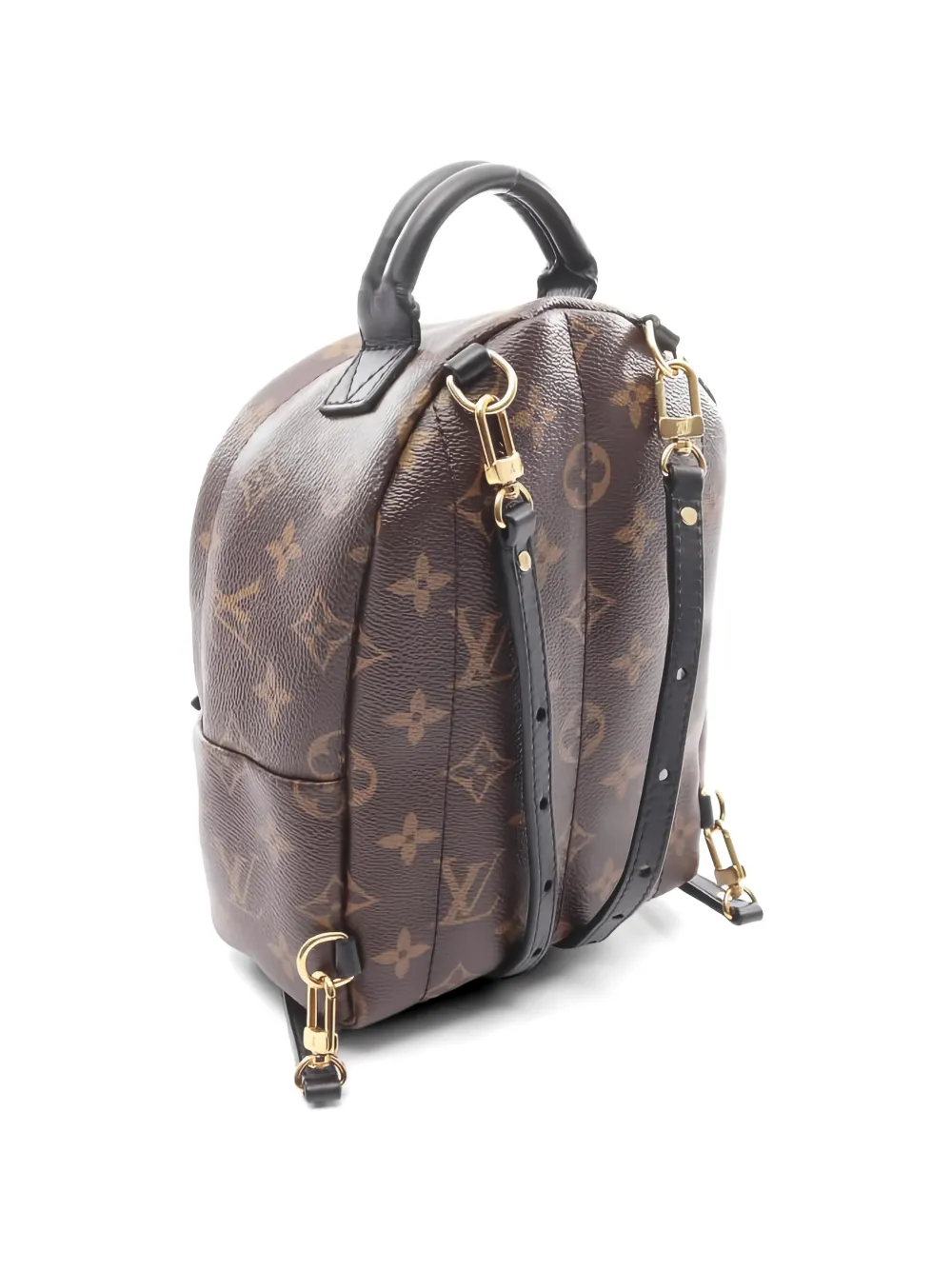 Louis Vuitton Pre-owned 2017 Mini Palm Springs Monogram Leather Backpack - Brown 