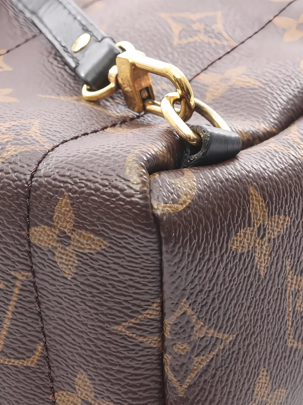  Louis Vuitton Pre-owned 2017 Mini Palm Springs Monogram Leather Backpack - Brown 