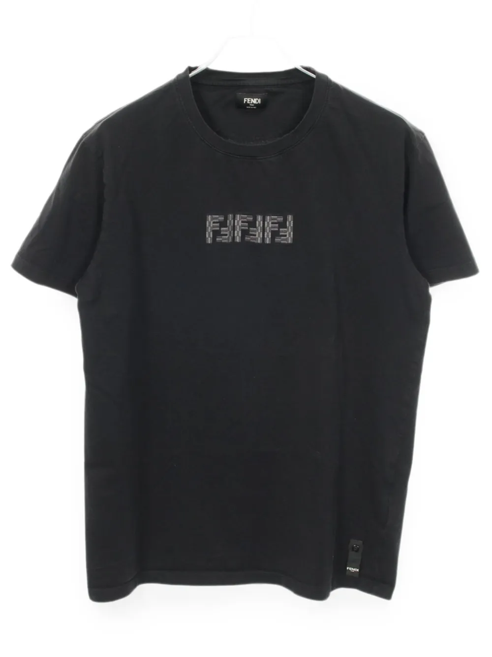 Fendi Pre-Owned 2000s FF Labyrinth T-Shirt mit Stickerei - Schwarz
