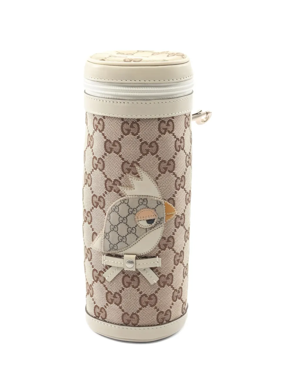 Gucci Pre-Owned 2010s Flaschenetui aus Canvas und Leder - Nude
