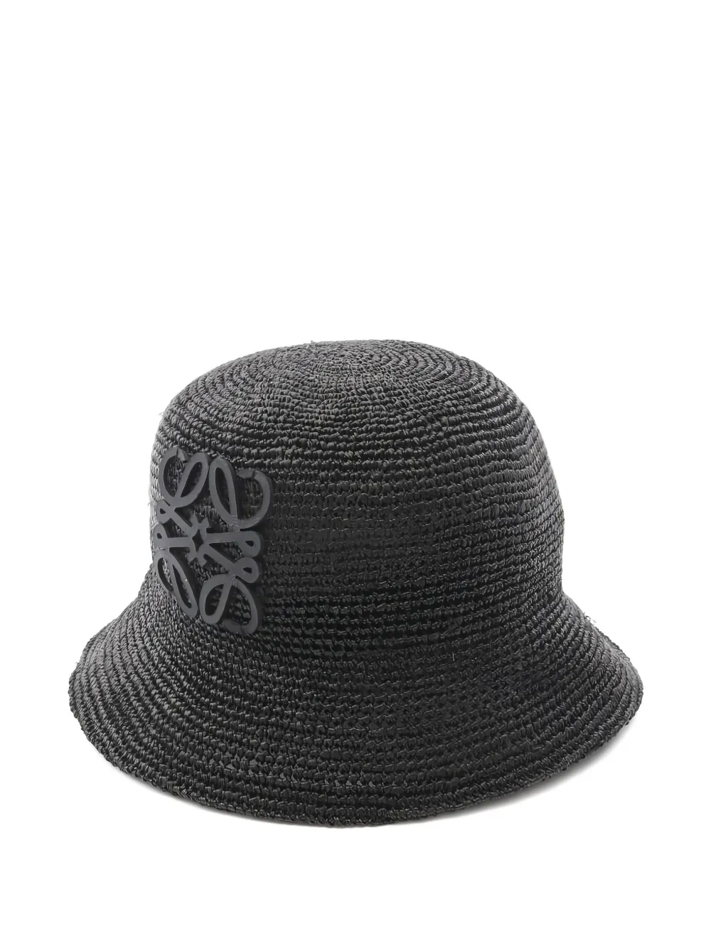 Loewe Pre-Owned x Paula's Ibiza Cappello bucket Anagram in rafia anni 2010 - Nero
