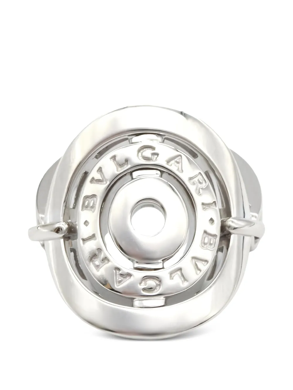 Bvlgari Pre-Owned 2010s Astrale Cerchi engraved ring - Argento