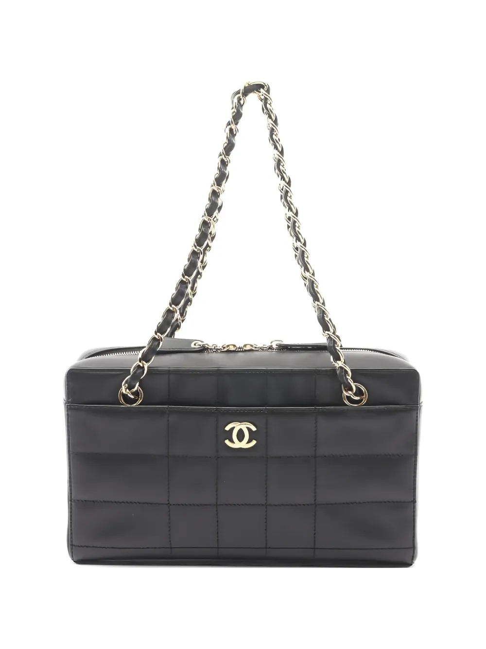 CHANEL Pre-Owned 2002-2003 Chocolate Bar leather shoulder bag - Nero