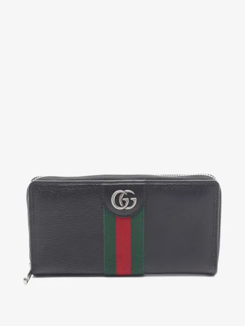 Gucci Pre-Owned 2010s Ophidia leather zip wallet