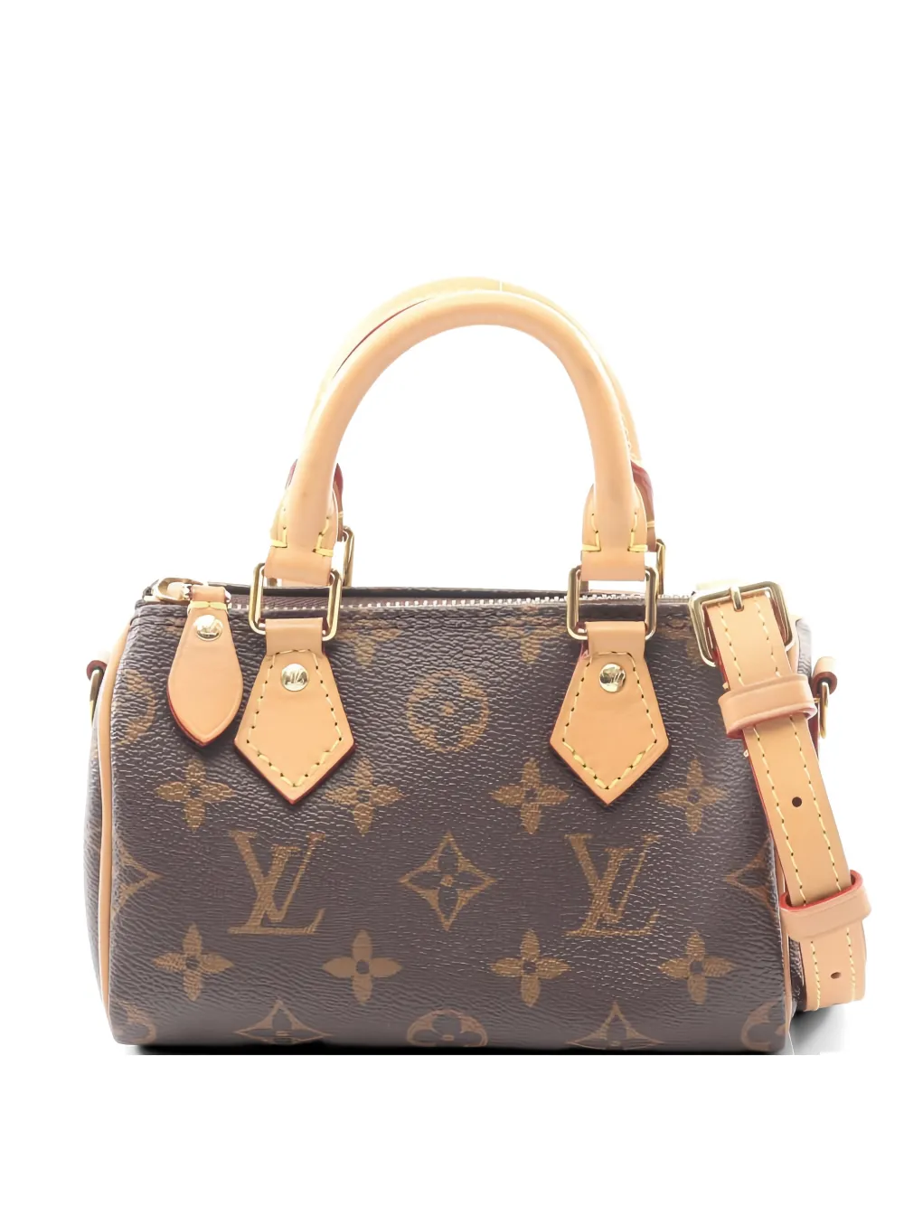 Louis Vuitton Pre-Owned 2023 nano speedy monogram tote bag - Marrone