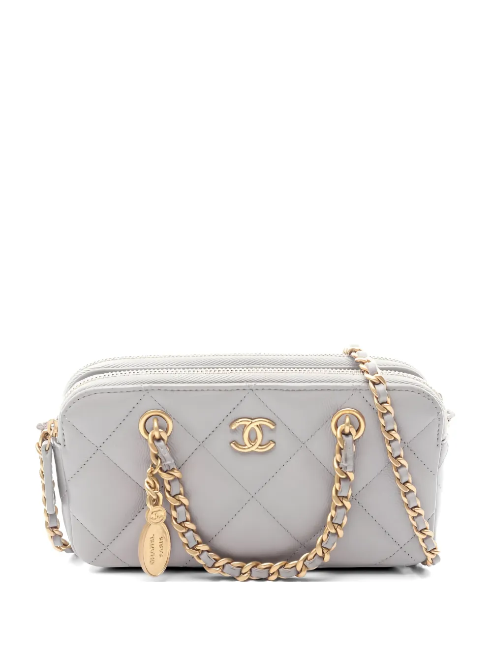CHANEL Pre-Owned 2021 Matelasse tote bag - Grigio