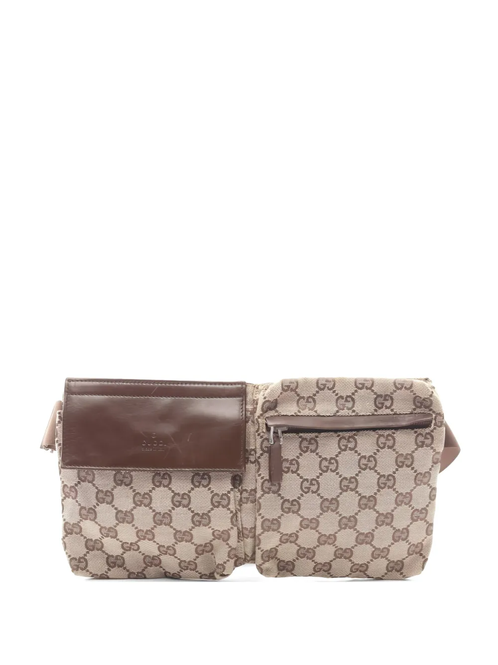 Gucci Pre-Owned 2000s Gürteltasche aus GG-Canvas - Nude