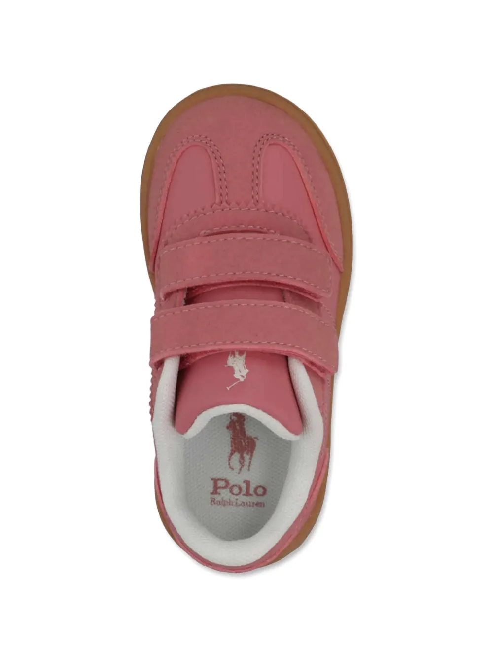 POLO RALPH LAUREN KIDS Polo Pony sneakers met borduurwerk Roze
