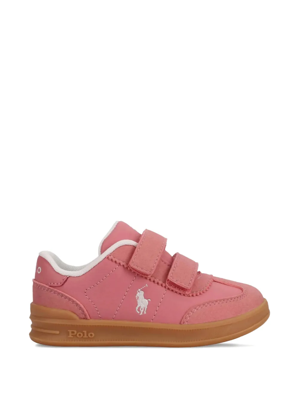 POLO RALPH LAUREN KIDS Polo Pony sneakers met borduurwerk Roze