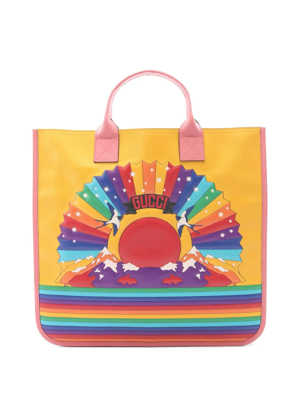 Gucci Pre-Owned Borsa tote Children's Rainbow Bird - Giallo