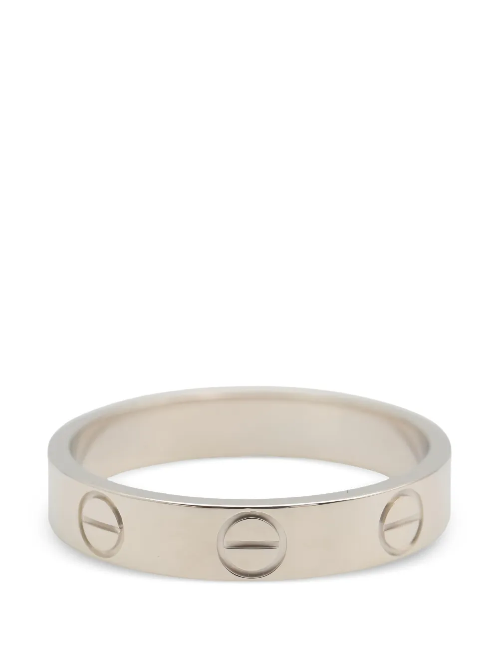 Cartier 2010s mini Love screw-motif ring - Silber