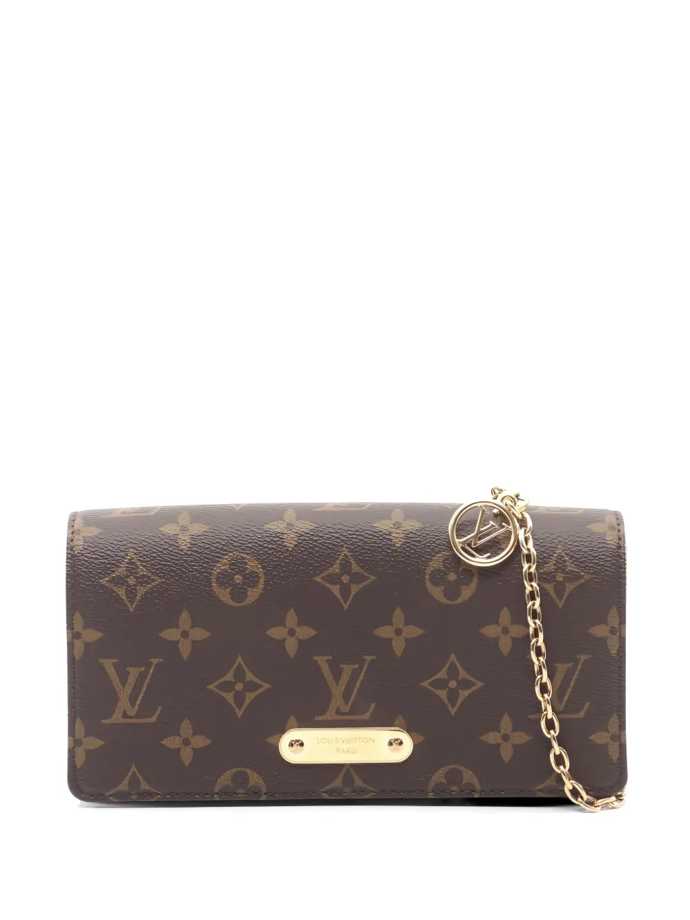 Louis Vuitton Pre-Owned 2021 Lily monogram chain cross body bag - Marrone
