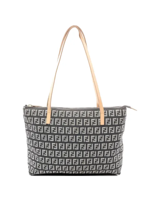Fendi Pre-Owned 2000s Zucchino canvas leather tote bag