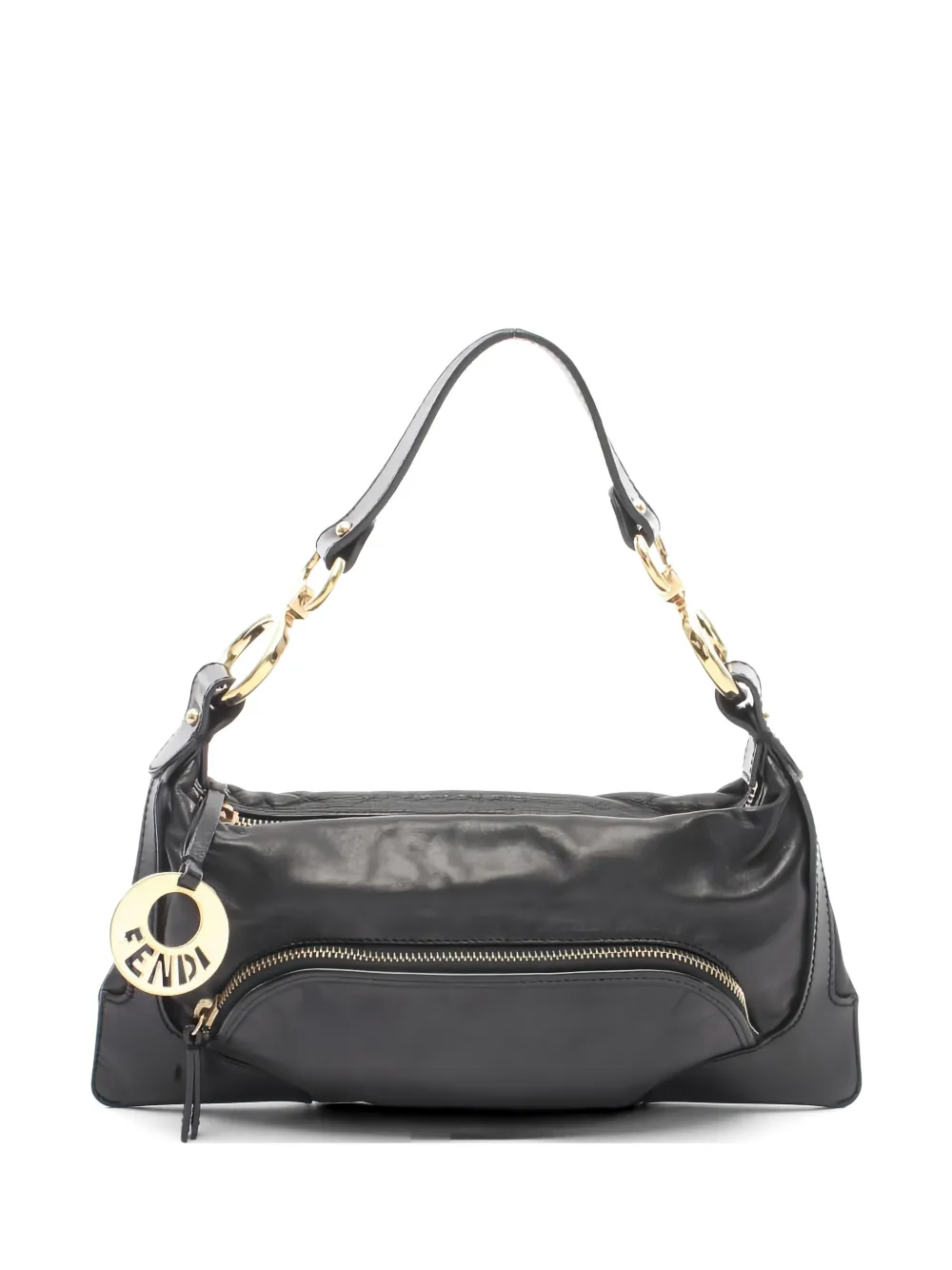 Fendi Pre-Owned Borsa a spalla in pelle anni 2000 - Nero