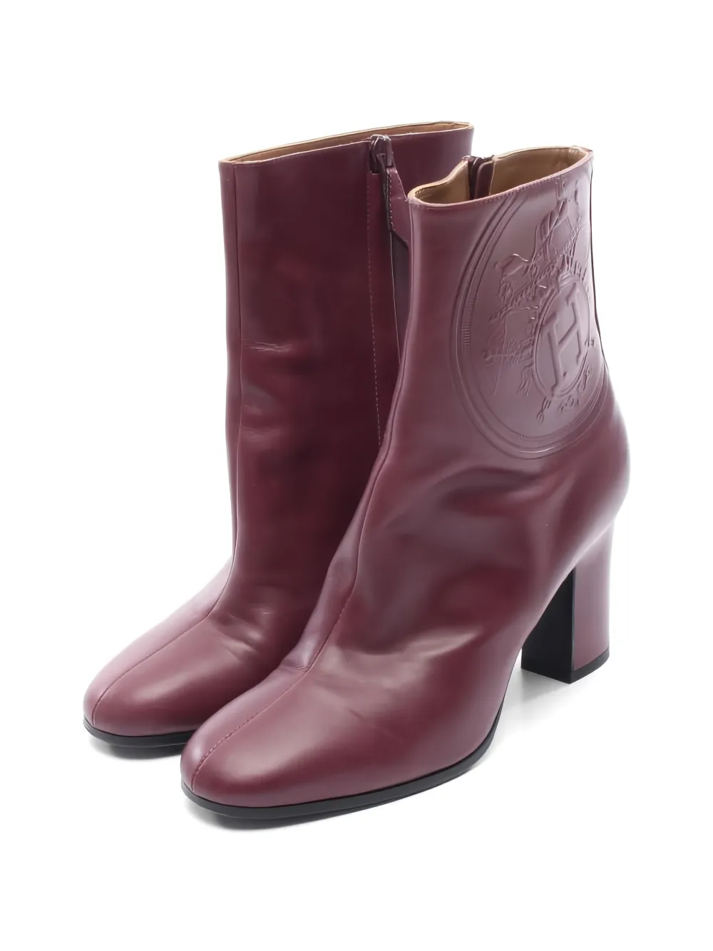 Hermès Pre-Owned 2000s Stiefel mit Prägung - Rot