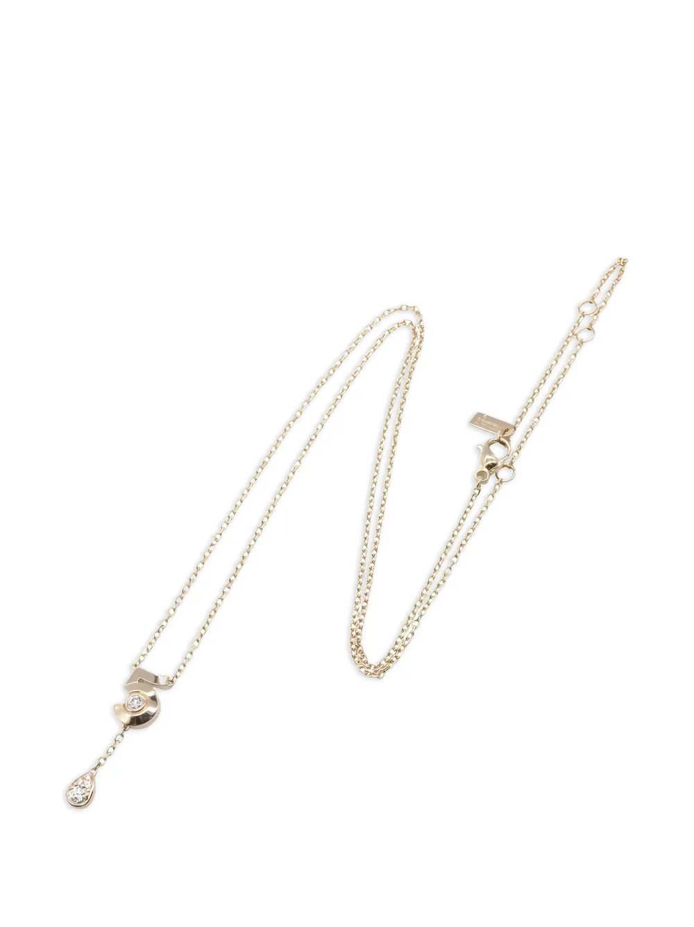 CHANEL Pre-Owned 2021 diamond chain necklace - Rosa