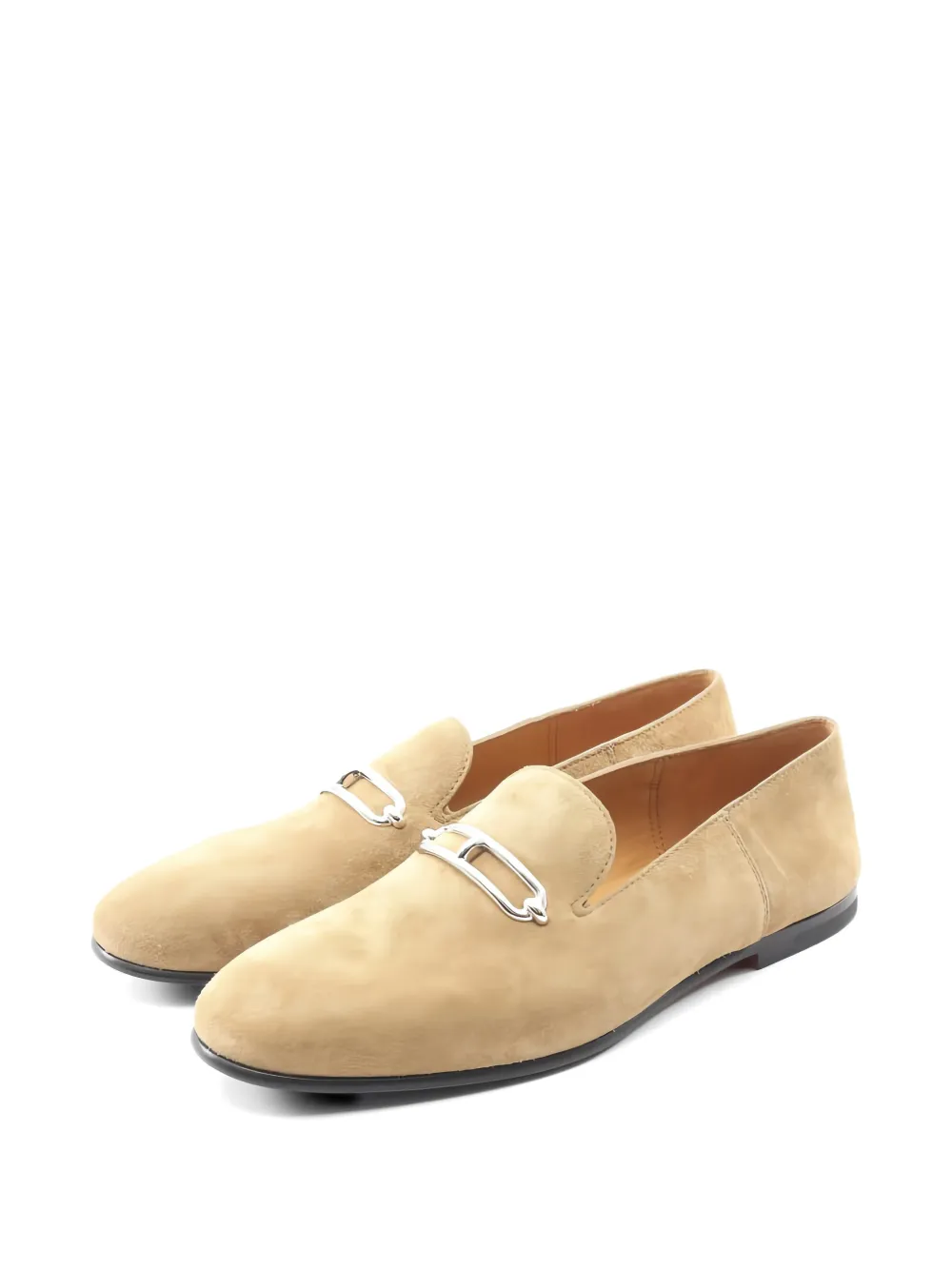 Hermès Pre-Owned 2020s Loafer aus Wildleder - Nude