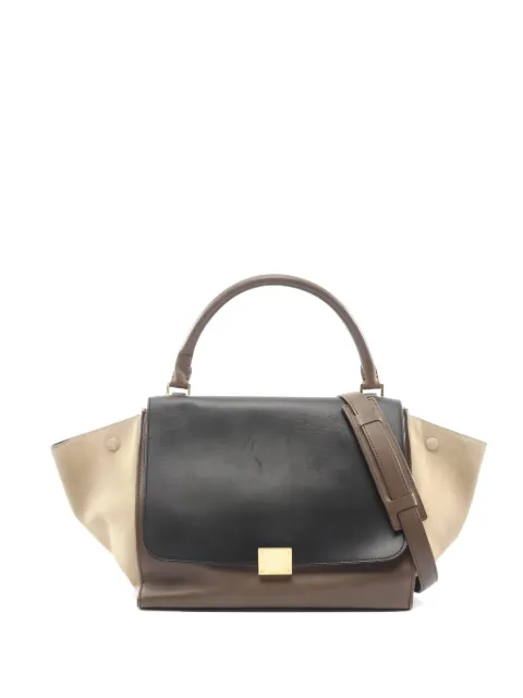 Celine Pre-Owned mellemstor Trapeze håndtaske i læder fra 00'erne