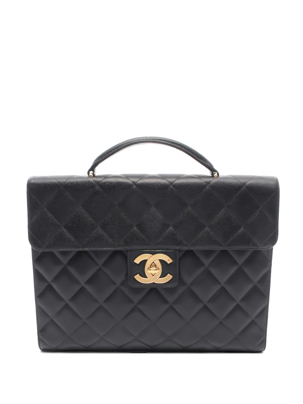 CHANEL Pre-Owned 1991-1994 Matelassé briefcase - Nero