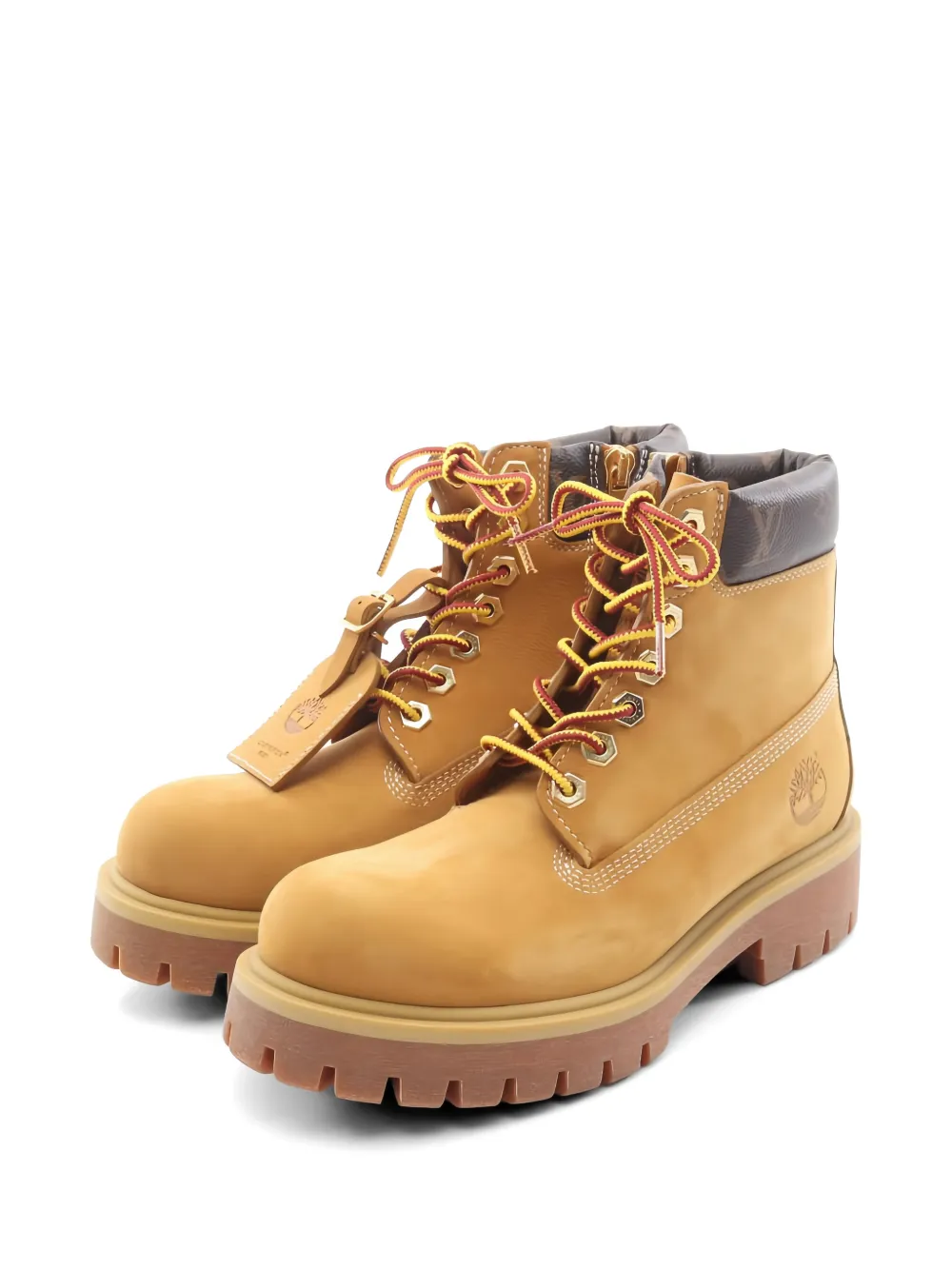 Louis Vuitton Pre-Owned × Timberland 2024 monogram leather boots – Neutrals