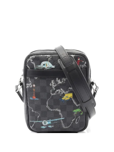 Louis Vuitton Pre-Owned 2019 damier graphite map shoulder bag