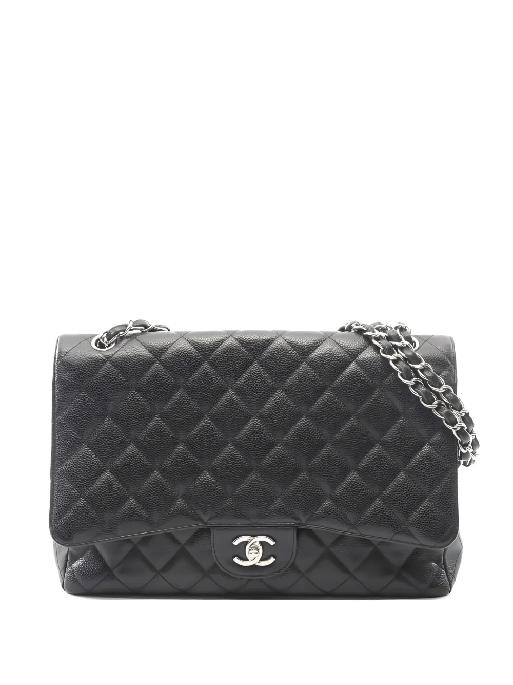 CHANEL Pre-Owned 2014 Matelassé Classic Flap chain-strap leather shoulder bag - Nero