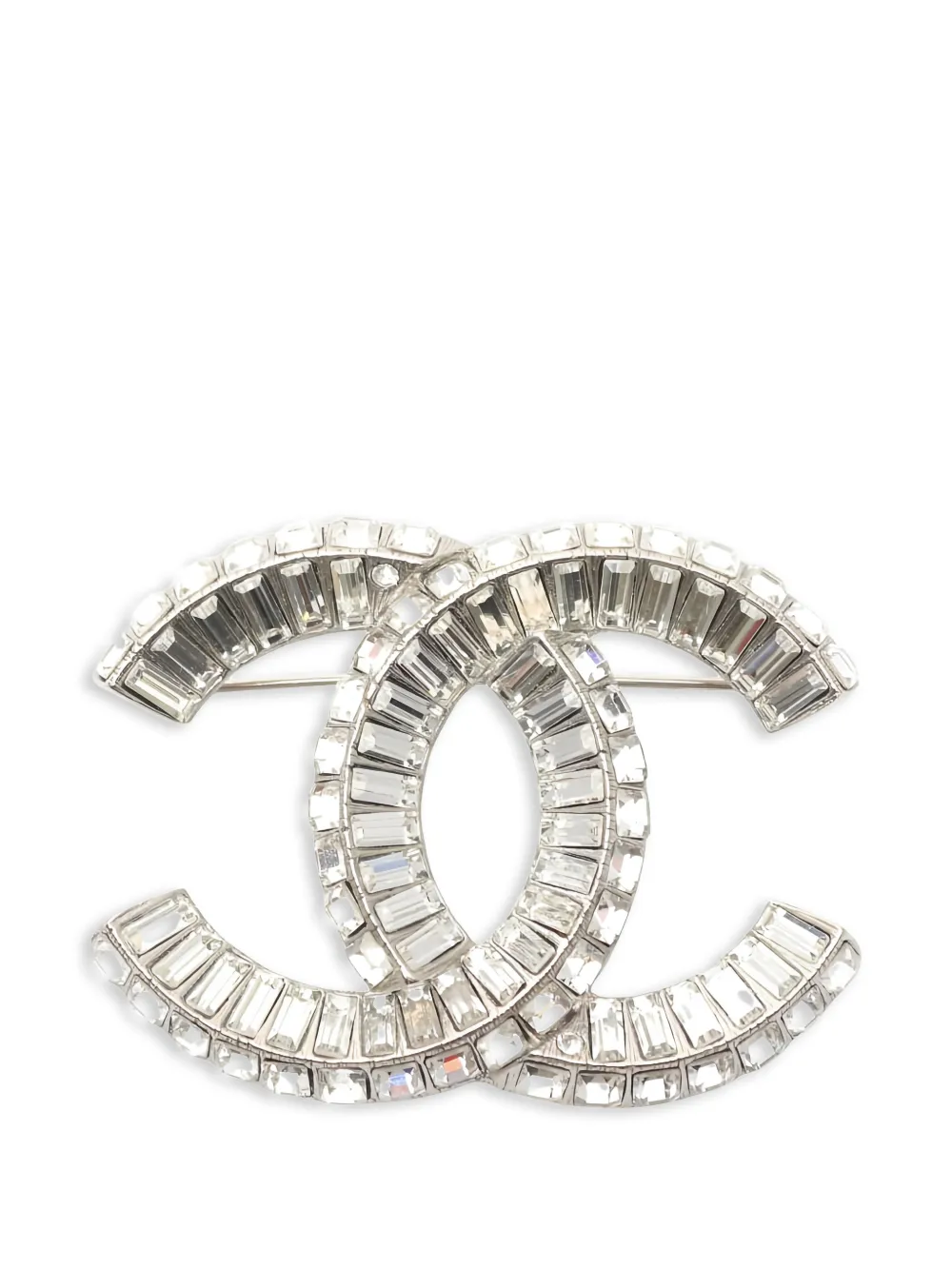 CHANEL Pre-Owned 1986-1988 Coco Mark brooch - Argento
