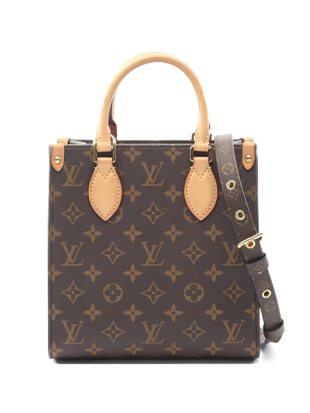 Louis Vuitton Pre-Owned 2021s BB Sac Plat monogram-canvas tote bag - Marrone