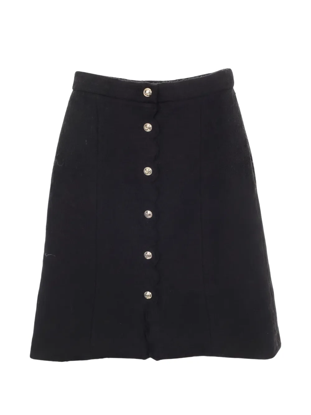 CHANEL Pre-Owned Minigonna con bottoni - Nero