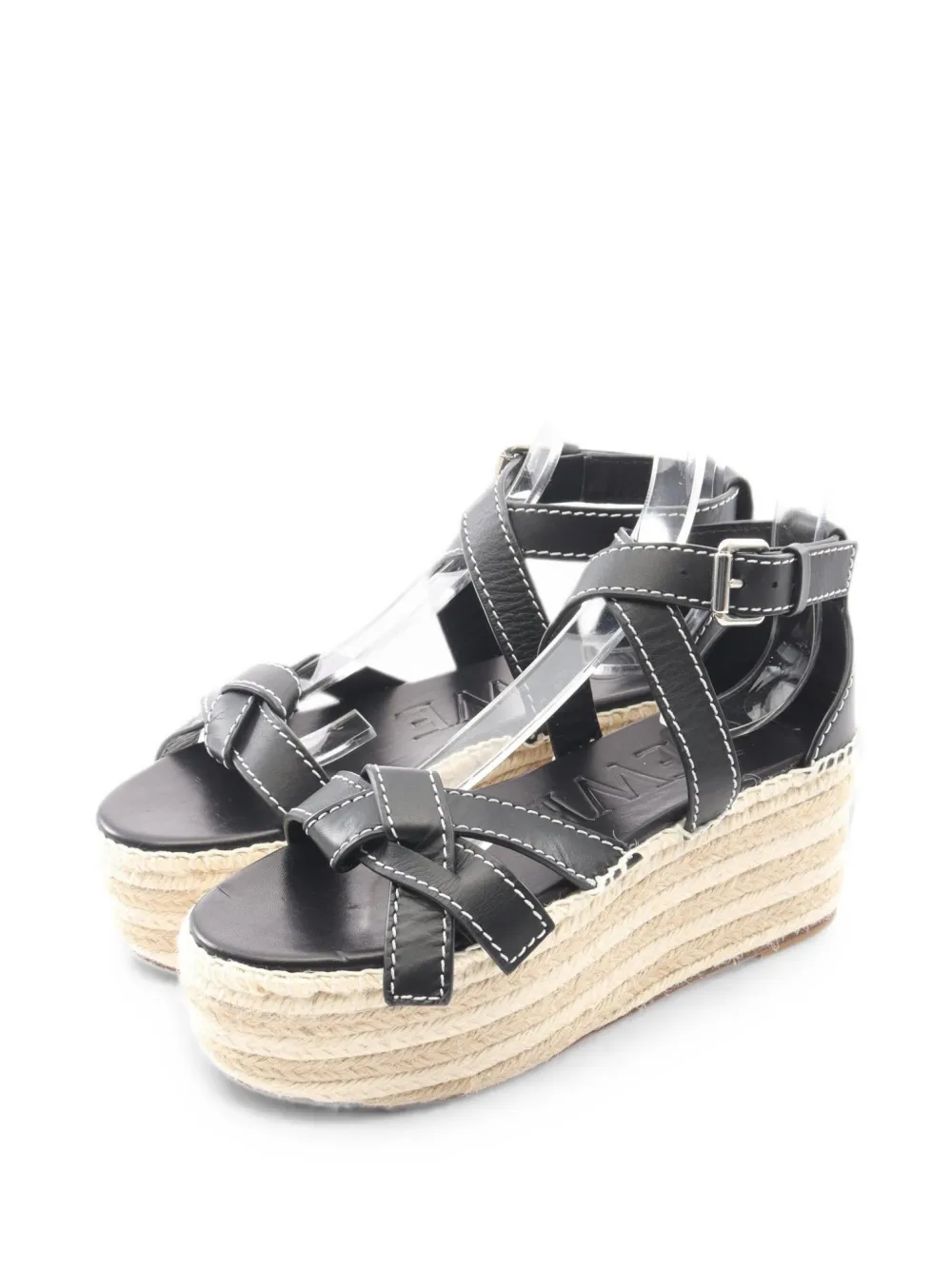 Loewe Pre-Owned 2010s Gate espadrilles sandals - Black